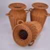 1pc Imitation Rattan Vase Tall Wicker Vase Wicker Flower Pot Woven Flower Vase Rattan Woven Vase Woven Floor Vase Flower