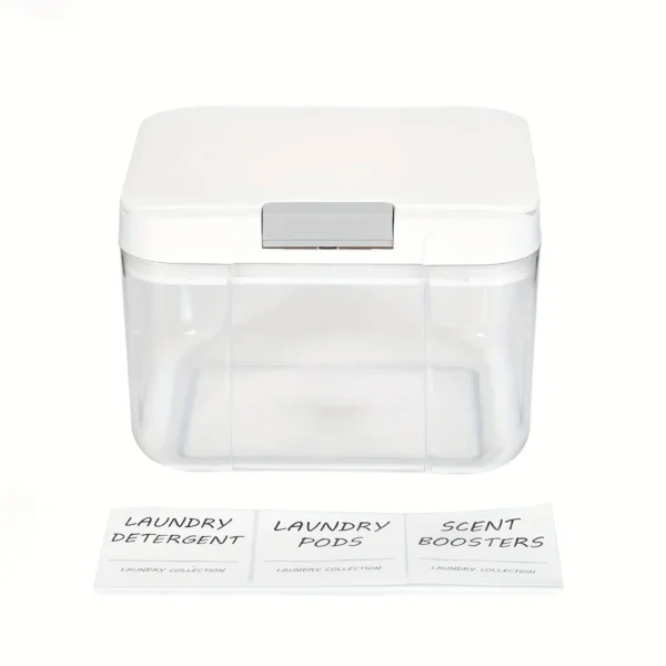 Laundry Pod Holder with Lid Laundry Pod Container,Sealed and Automatic Pop-Up, Large Capacity Holds Laundry Pods Organizer Box