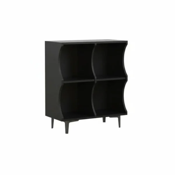 Configurable Wave-Top Cabinet Wavy Shape Storage Shelf Unrestricted Combination Stackable Design for Homeowners, Bedroom