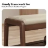Shoe Storage Bench with Padded Seat Entryway Seating for Organized Living