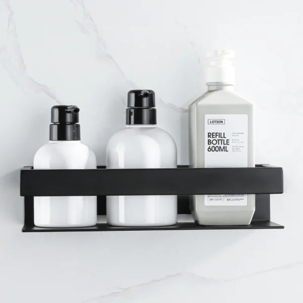 Stainless Steel Shower Rack Organizer Bathroom Storage Shelf Corner Shampoo Holder Wall Mounted Kitchen Hardware Accessories