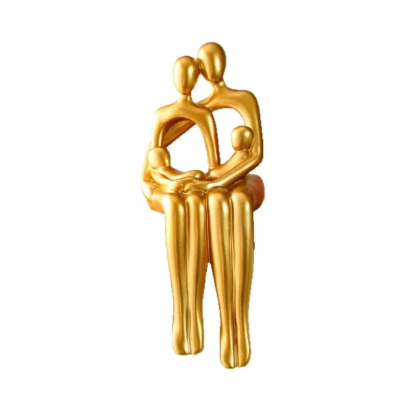 Creative and interesting living room entrance desktop ornaments for a family of four modern abstract character shape decorations