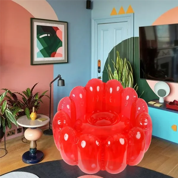 CHCH Inflatable Sofa Seat Furniture For Home, Yard, Patio, Jelly Inflatable Chair, Jelly Collection, Portable Blow Up Couch