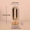 Modern Luxury Oval USB Rechargeable Crystal Table Lamp Dimmable Touch Lamp with 3 Color Bedside Lamp